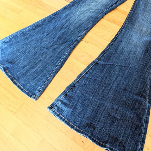 Judy Blue High Waist Pull-On Super Flare Jeans Jeggings Denim Blue Size 9/29 NWT - Picture 13 of 16